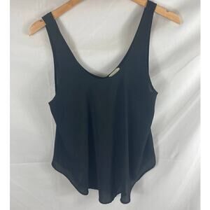 Lush Chiffon Scoop Neck Sleeveless flow Blouse XS